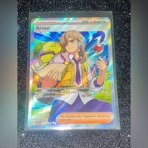 ** Arven 235/198 Pokémon Card (Full Art Holo) **
